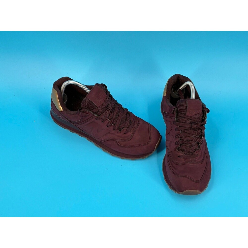 New Balance 574 Women’s 11 Super Nova Red Burgundy Gold WL574MTB